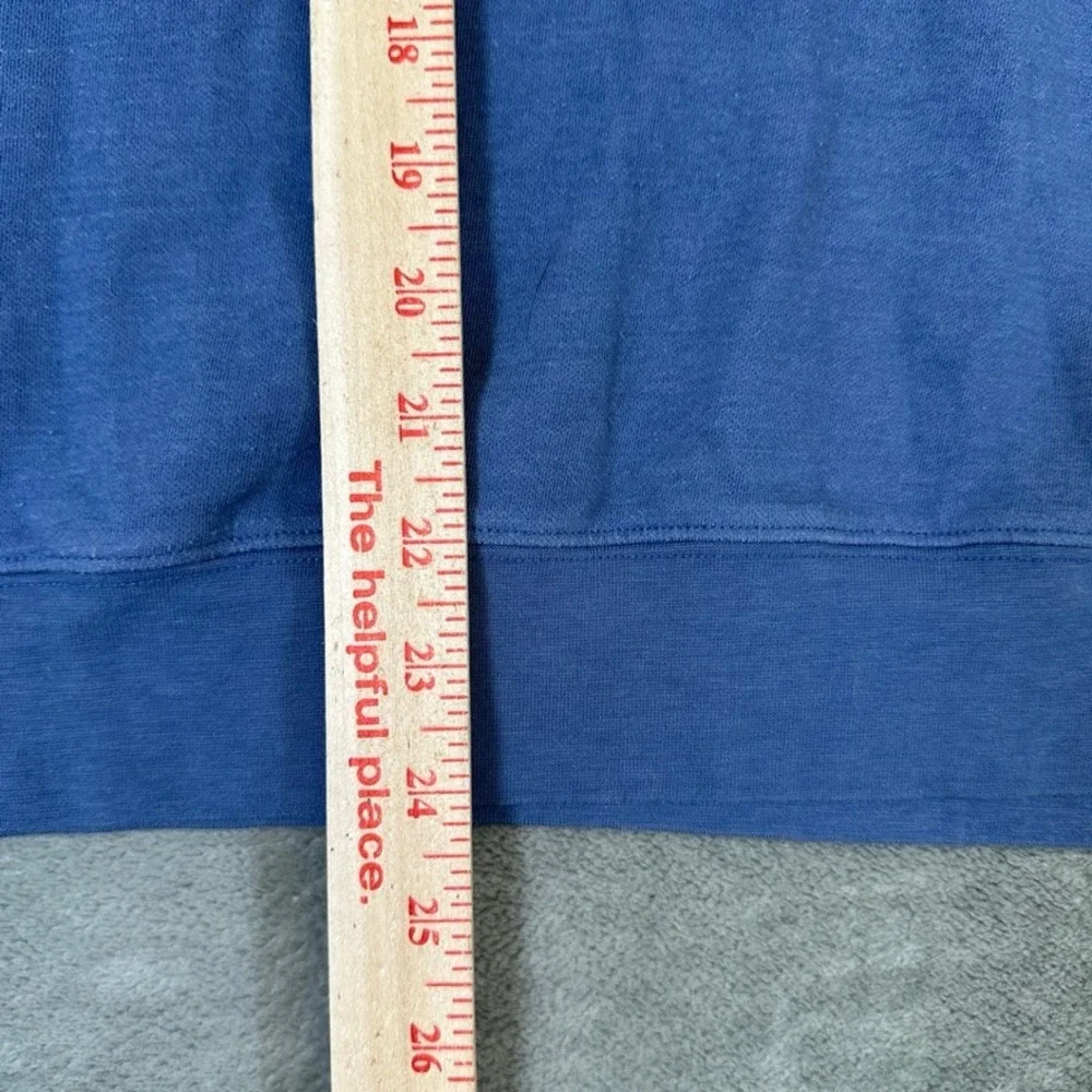Turtleson Mens Blue Heathered Quarter Zip Pullover Golf Sweater Size M 1895 Logo